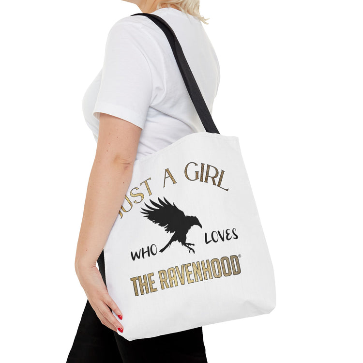Just A Girl Who Loves The Ravenhood® Canvas Tote Bag