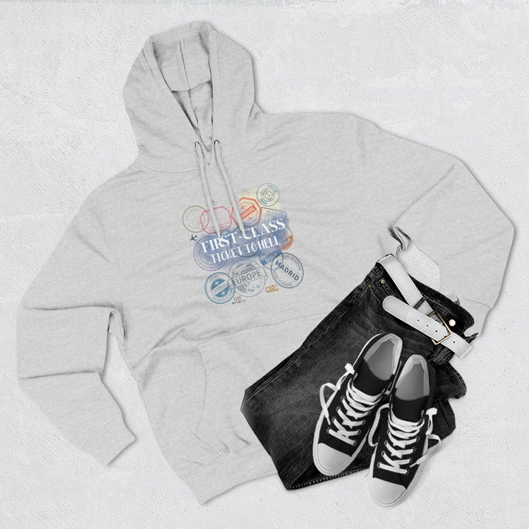 First Class Ticket To Hell Fleece Hoodie