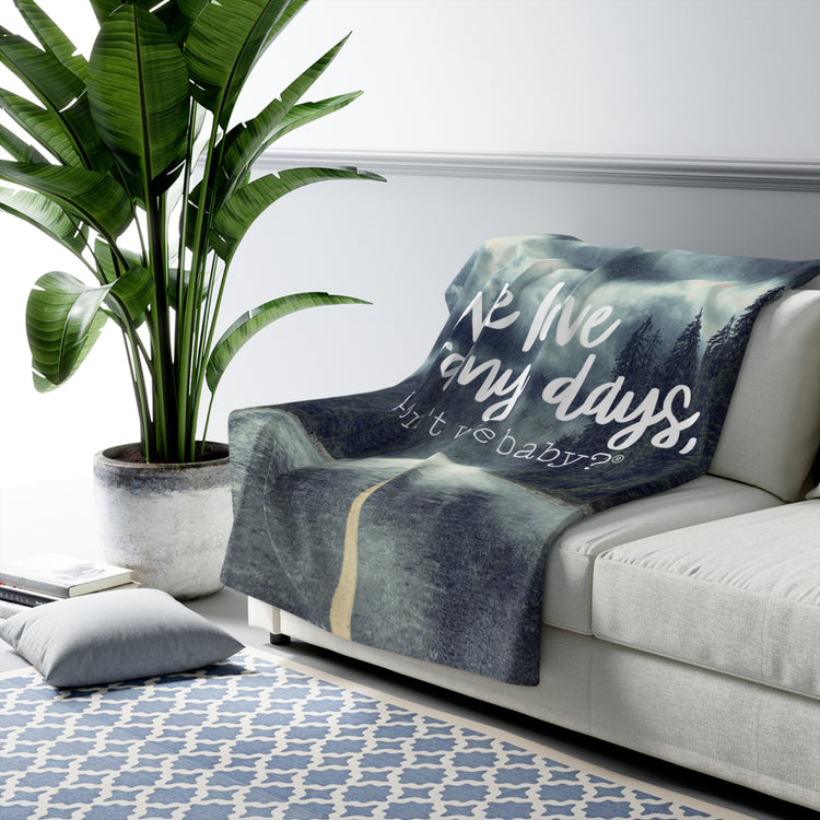 We love rainy days, don’t we baby?® Fleece Blanket