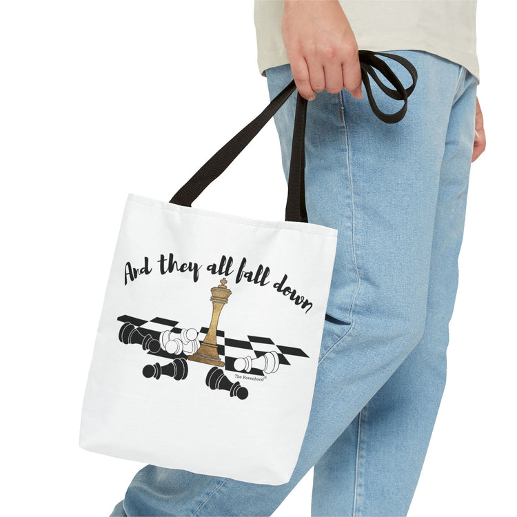 And They All Fall Down Large Tote