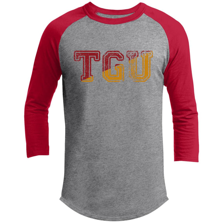 TGU Texas Grand University Front & Back  3/4 Raglan Sleeve Shirt