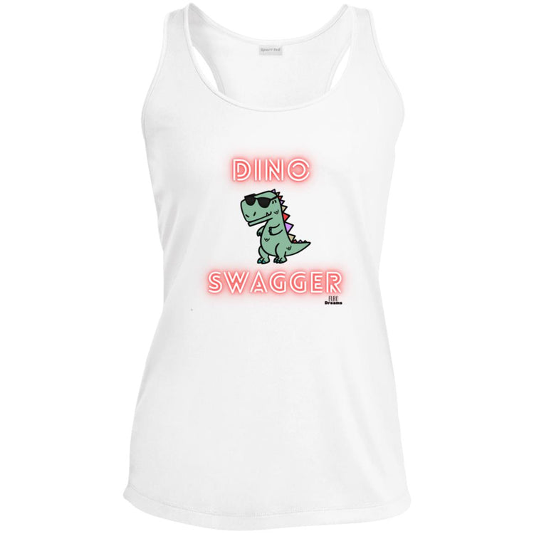Dino Swagger Ladies' Performance Racerback Tank