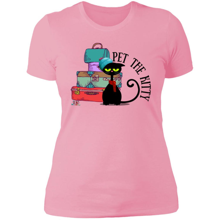 Pet the Kitty  Ladies' Boyfriend T-Shirt