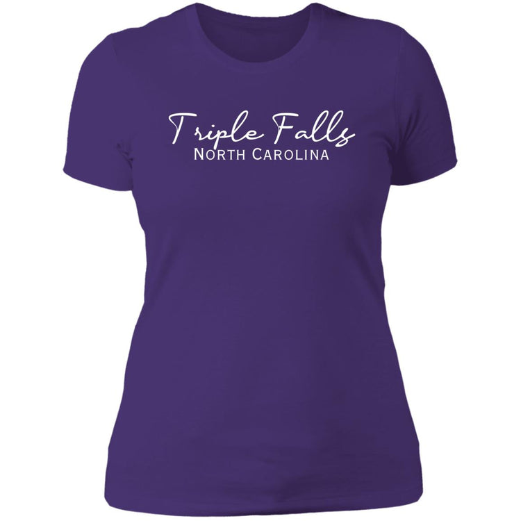 Triple Falls North Carolina Ladies' Boyfriend T-Shirt
