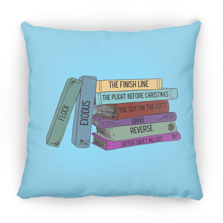 Kate Stewart's Book Stack Medium Square Pillow