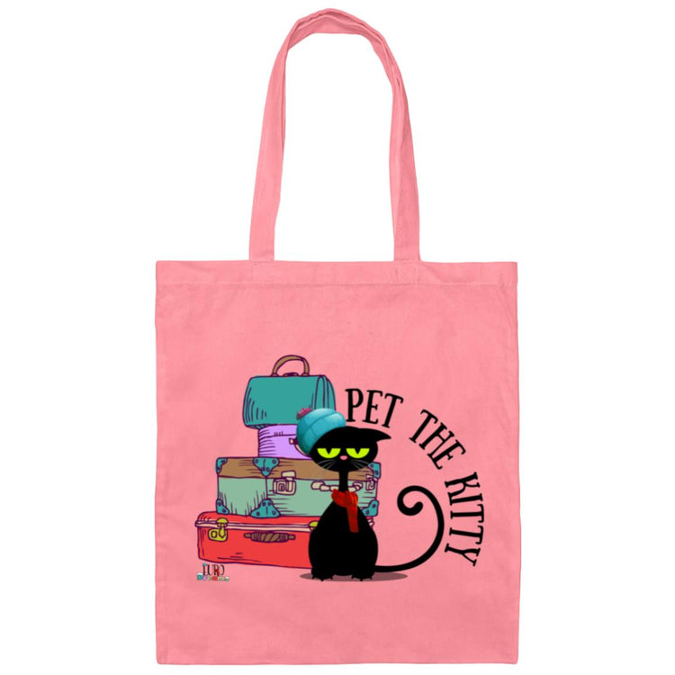 Pet the Kitty/Euro Dreams Canvas Tote Bag
