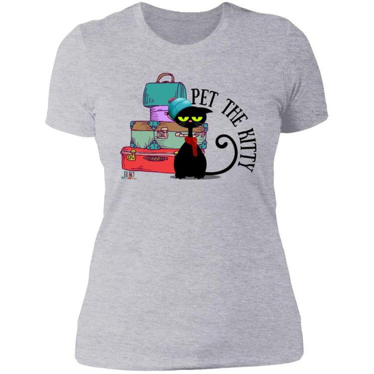 Pet the Kitty  Ladies' Boyfriend T-Shirt