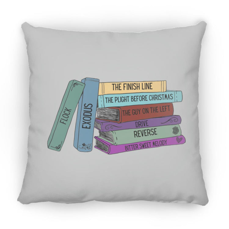 Kate Stewart's Book Stack Medium Square Pillow