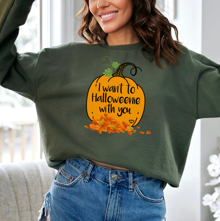 I Want To Halloweenie With You The Ravenhood® Premium Sweatshirt