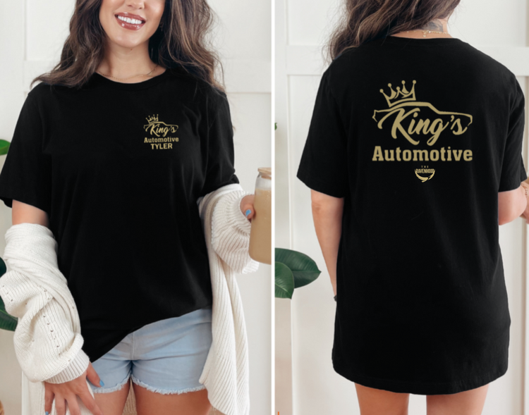 TYLER - Kings Automotive - Premium T-Shirt Front & Back