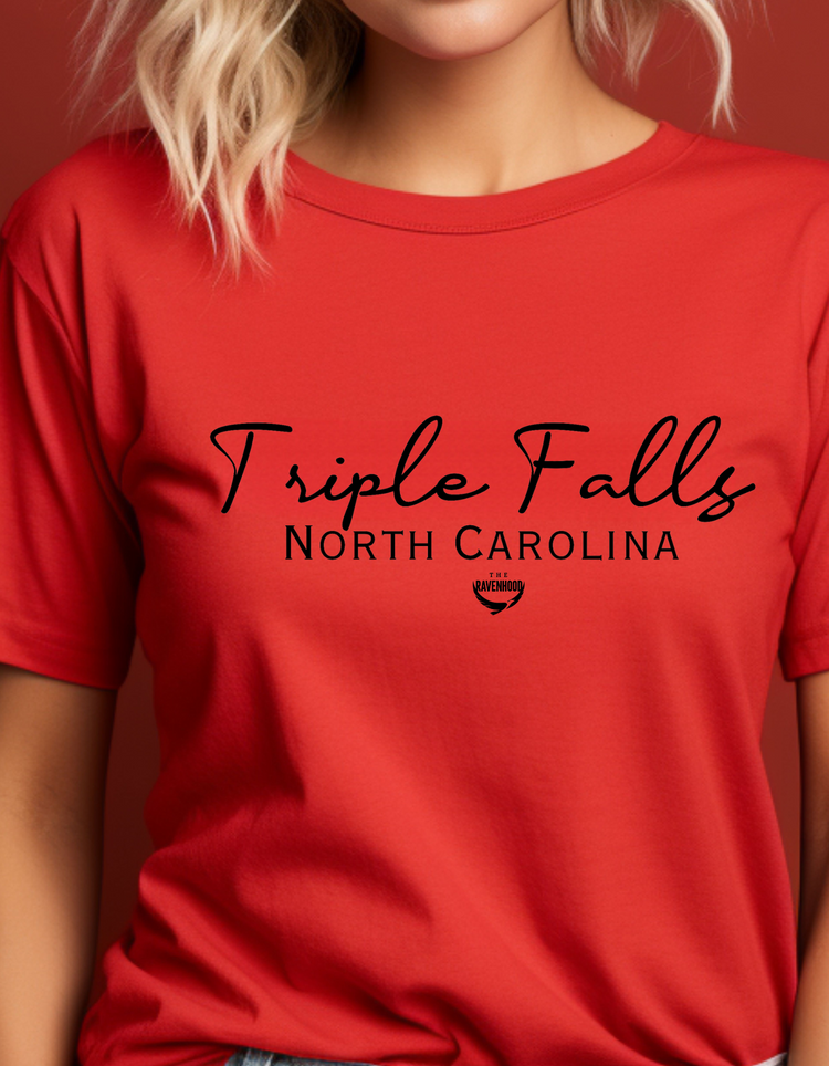 Triple Falls, North Carolina Premium Short Sleeve T-Shirt