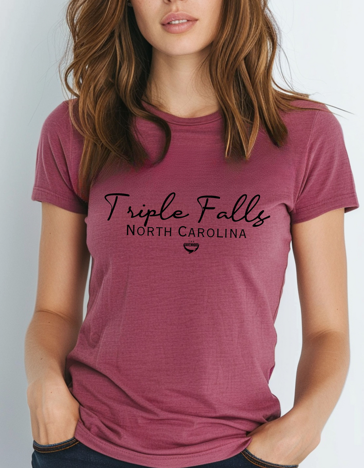 Triple Falls, North Carolina Premium Short Sleeve T-Shirt