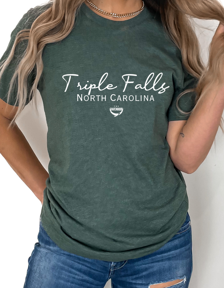 Triple Falls, North Carolina Premium Short Sleeve T-Shirt