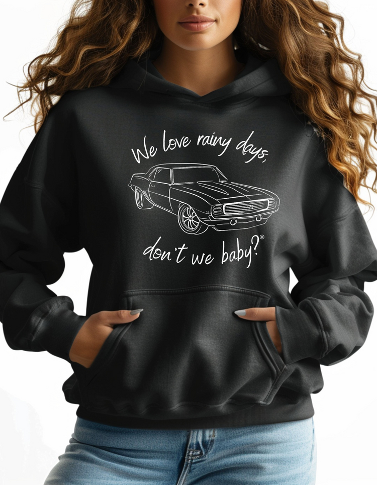 We love rainy days, don’t we baby?® Premium Hoodie