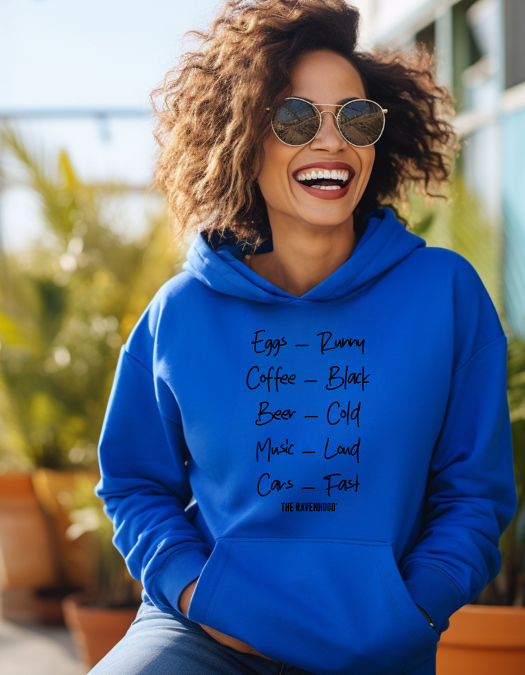 Eggs Runny Coffee Black Beer Cold Dominic King Hoodie F/B Design