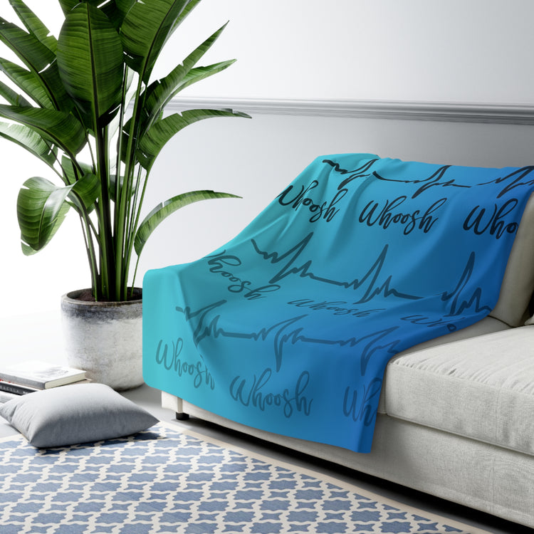Whoosh, Whoosh, Whoosh Cozy Plush Fleece Blanket