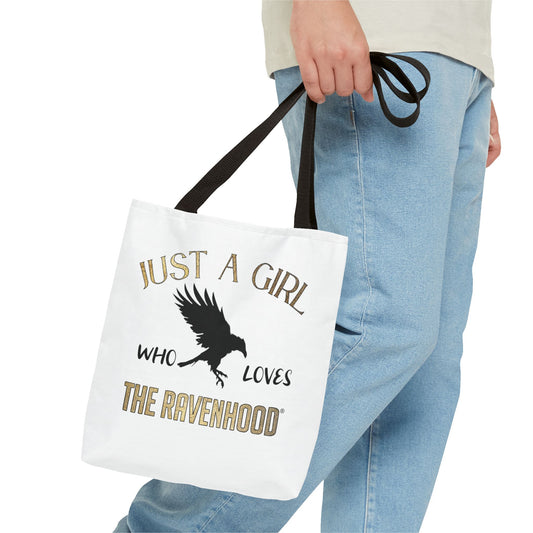 Just A Girl Who Loves The Ravenhood® Canvas Tote Bag