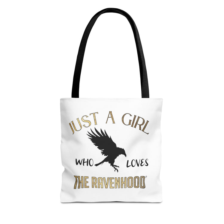 Just A Girl Who Loves The Ravenhood® Canvas Tote Bag