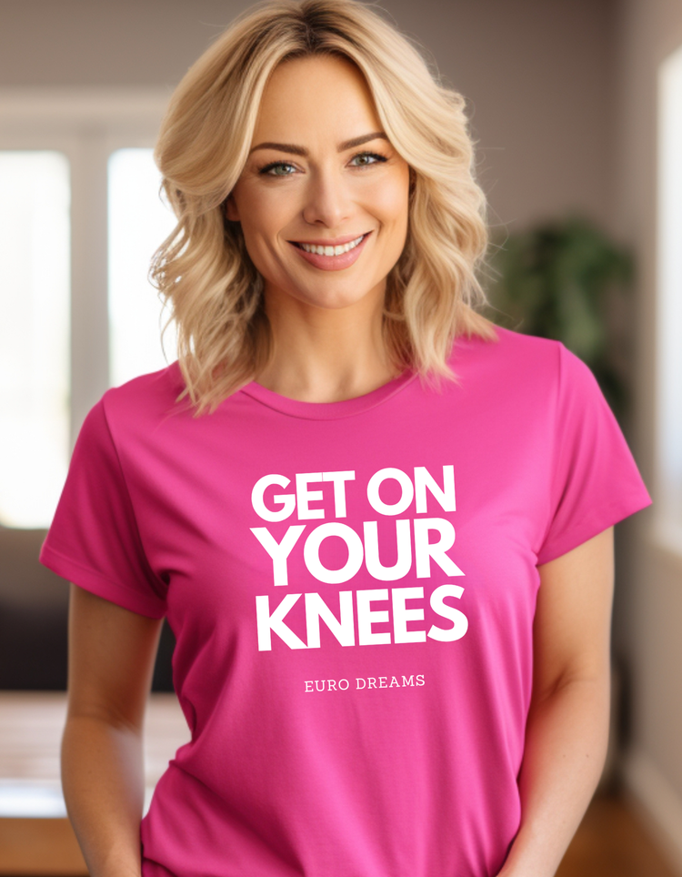 Get on your knees / Euro Dreams Front & Back Premium Short Sleeve T-Shirt