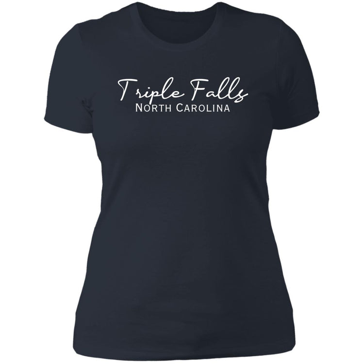 Triple Falls North Carolina Ladies' Boyfriend T-Shirt