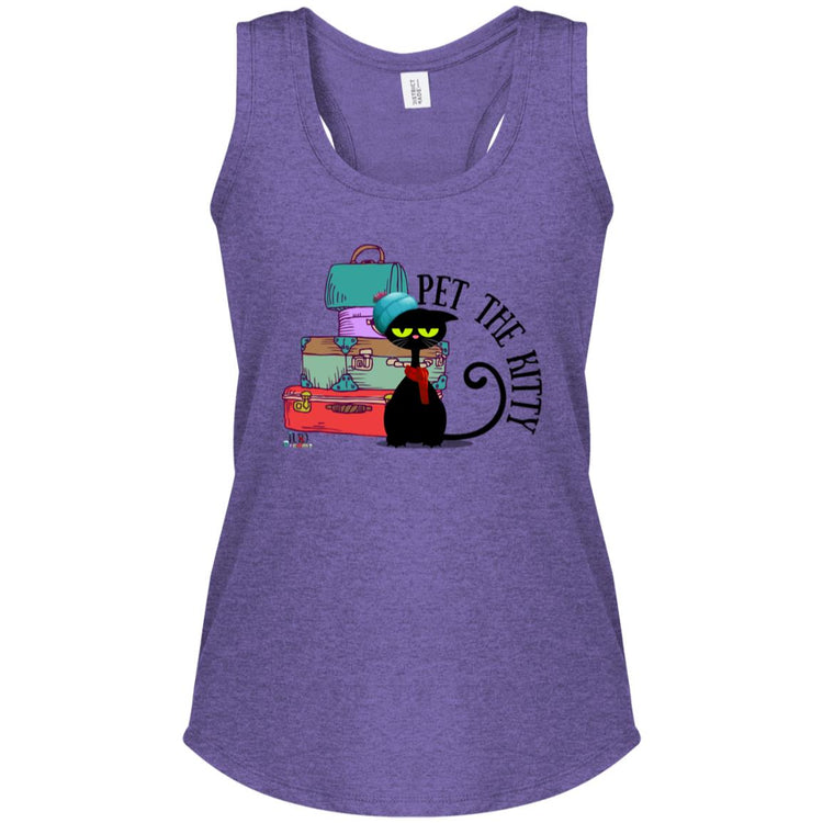 Pet the Kitty Women's Perfect Tri Racerback Tank