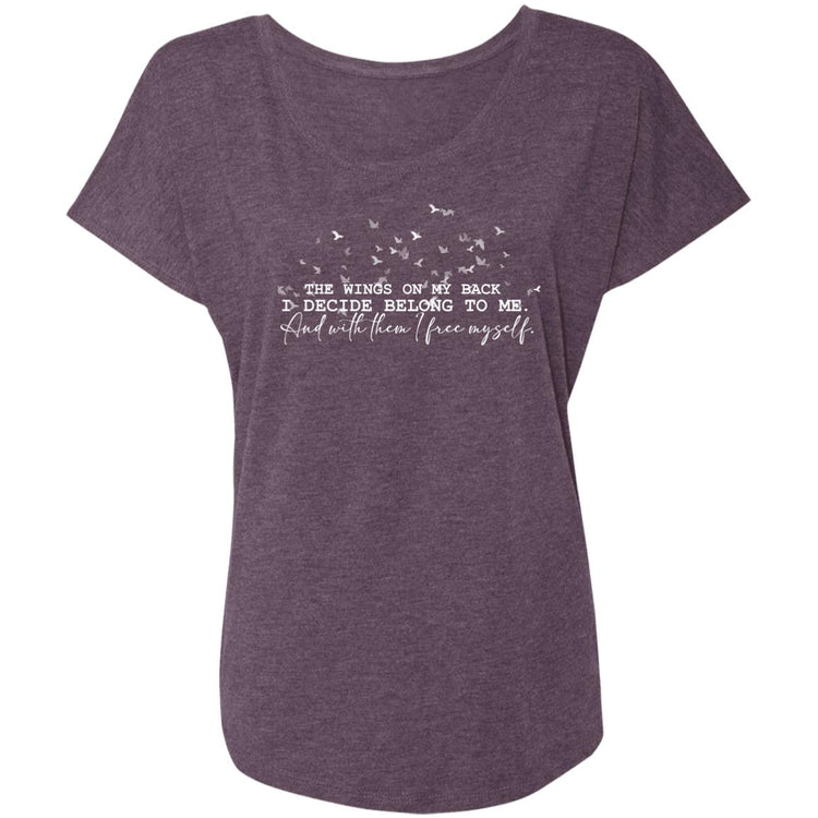 The Wings on My Back Tri-Blend Women's T-Shirt