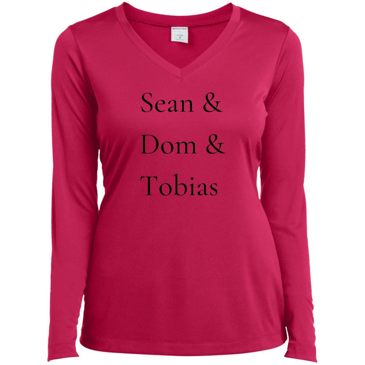 Sean/Dom/Tobias  Ladies’ Long Sleeve Performance V-Neck Tee