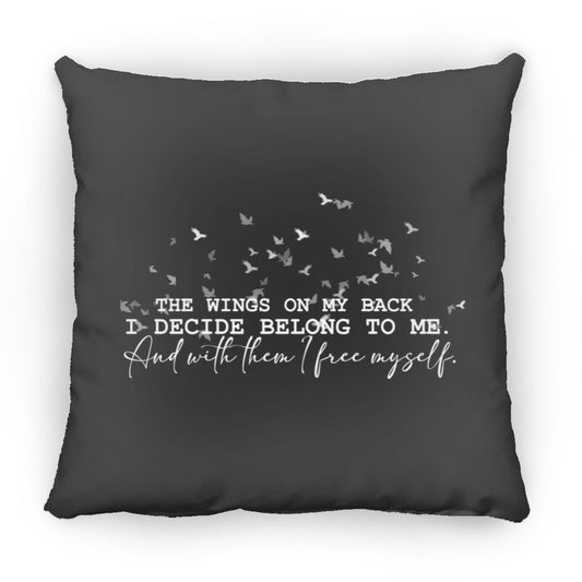 The Wings on My Back Square Medium Pillow