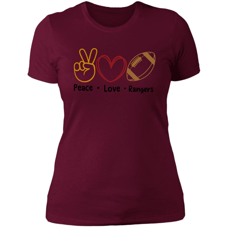 Peace Love Rangers Ladies' Boyfriend T-Shirt