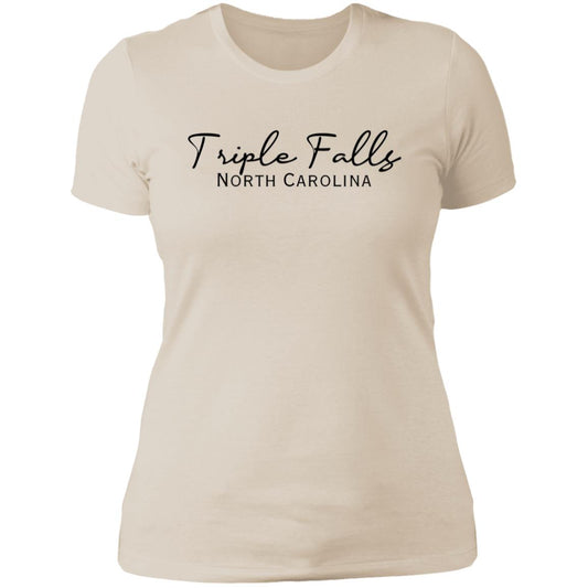 Triple Falls North Carolina Ladies' Boyfriend T-Shirt