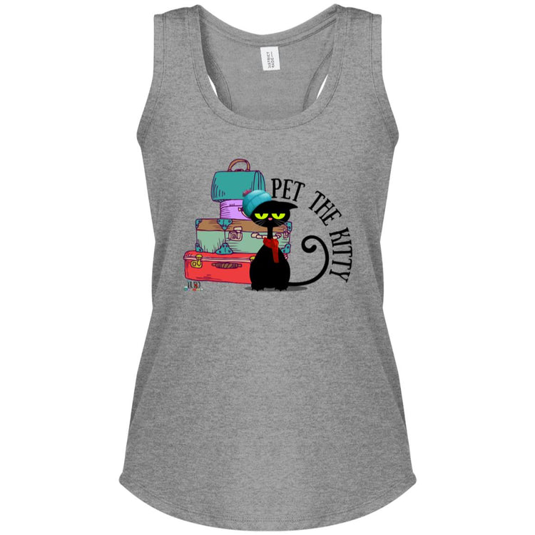 Pet the Kitty Women's Perfect Tri Racerback Tank