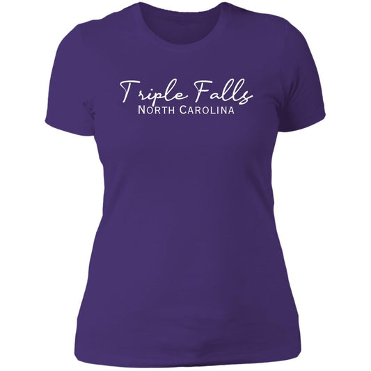 Triple Falls North Carolina Ladies' Boyfriend T-Shirt