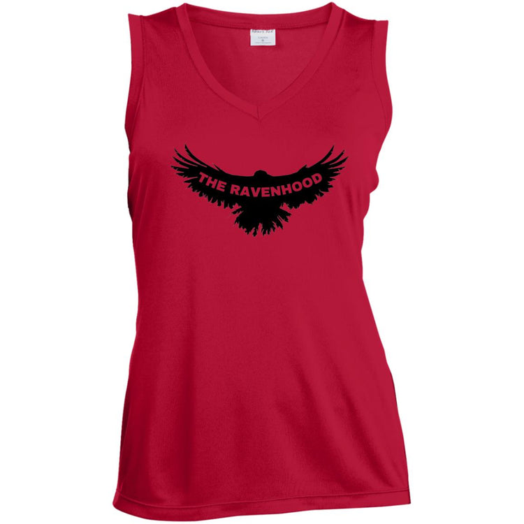 The Ravenhood Ladies' Sleeveless V-Neck Performance Tee