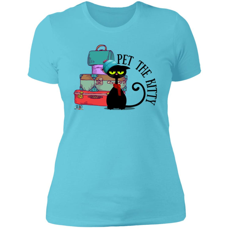 Pet the Kitty  Ladies' Boyfriend T-Shirt