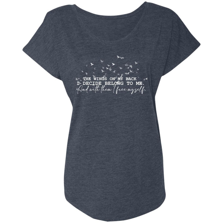 The Wings on My Back Tri-Blend Women's T-Shirt