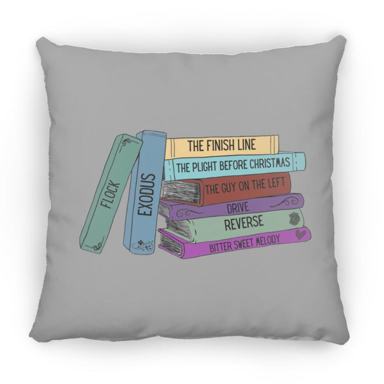 Kate Stewart's Book Stack Medium Square Pillow