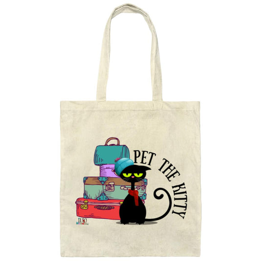 Pet the Kitty/Euro Dreams Canvas Tote Bag