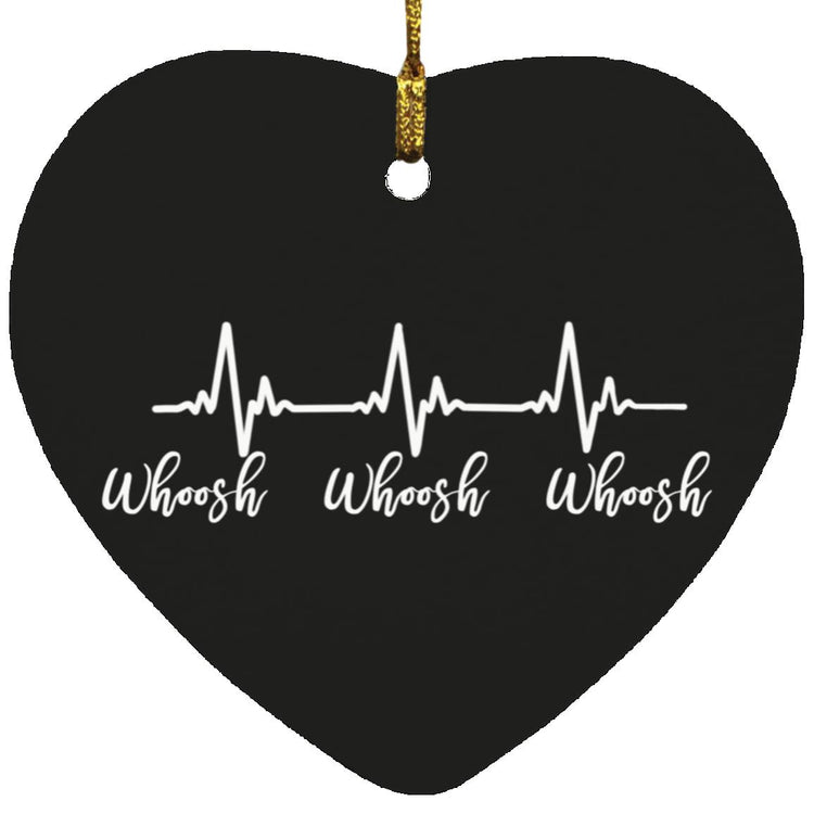 Whoosh Whoosh Whoosh Heart Ornament