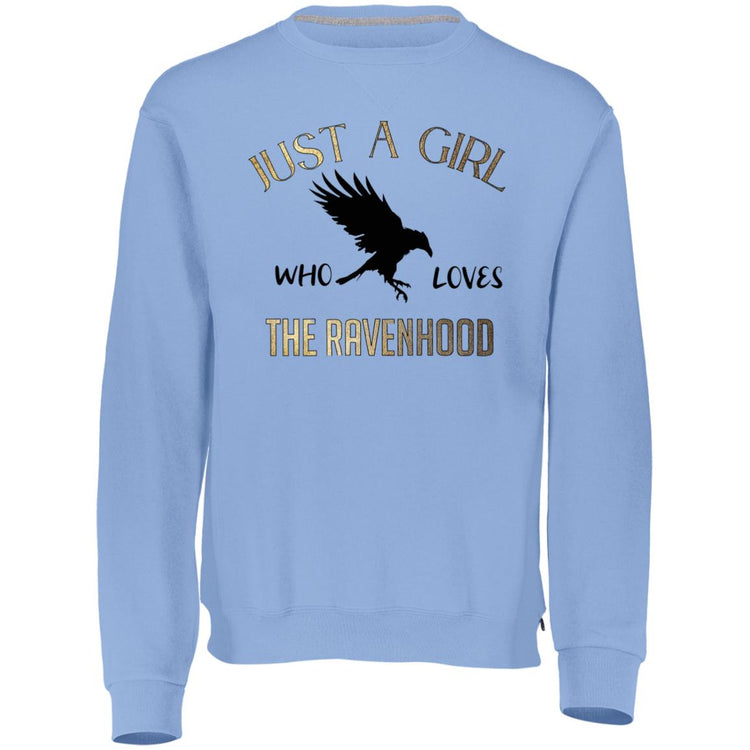 Just a Girl Who Loves The Ravenhood Dri-Power Fleece Crewneck Sweatshirt
