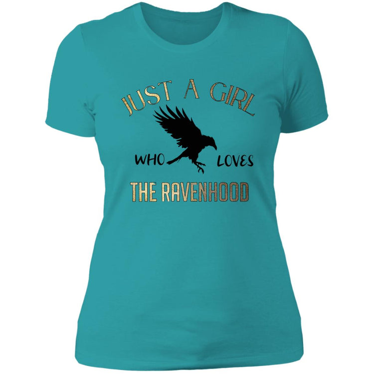 Just a girl who loves the ravenhood Ladies' Boyfriend T-Shirt