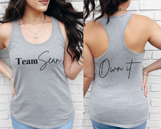 Team Sean Racerback Tank Top