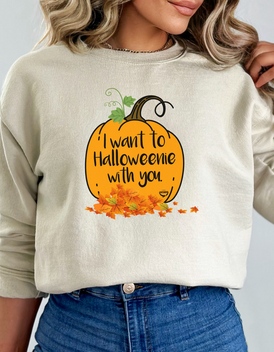 I Want To Halloweenie With You The Ravenhood® Premium Sweatshirt