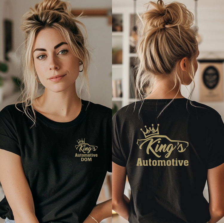 Kings Automotive - Premium T-Shirt Front & Back - DOM