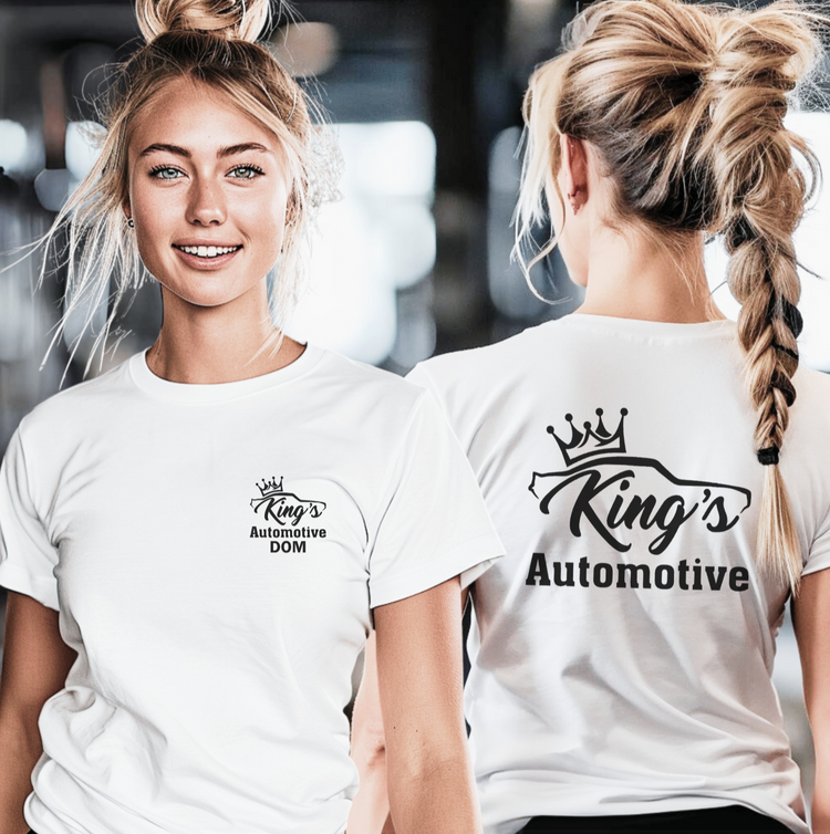 Kings Automotive - Premium T-Shirt Front & Back - DOM