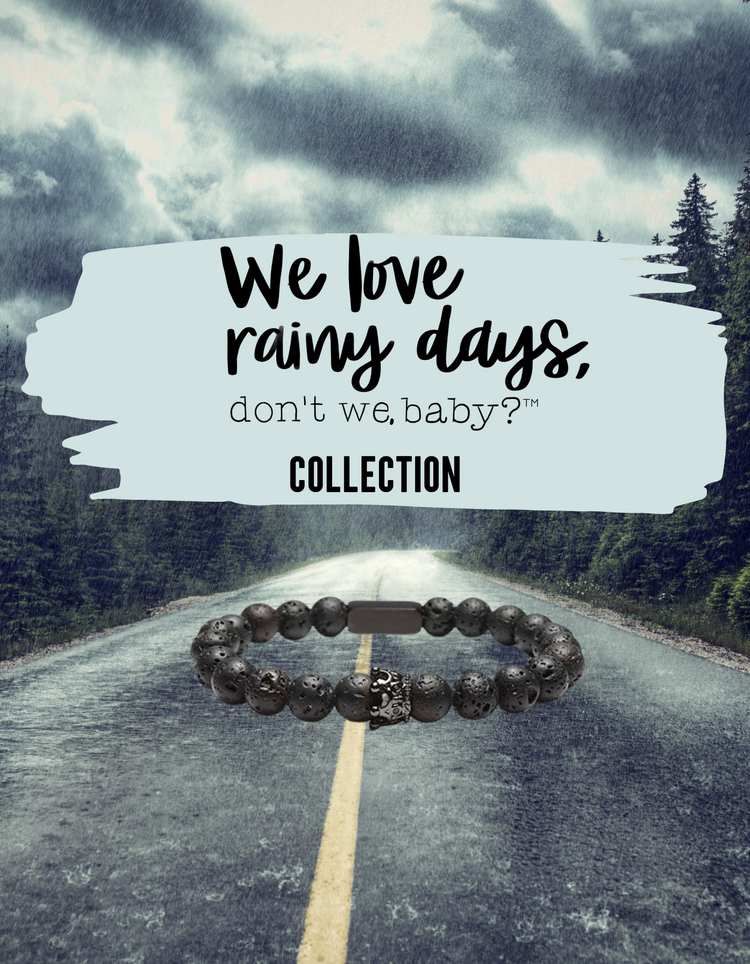 We Love Rainy Days, Don't We Baby™ Lavender Storms Aromatherapy Bracelet