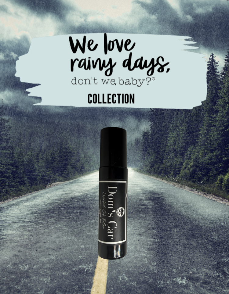 We love rainy days, don’t we baby?®  Dom's Car Essential Oil Fragrance Roller