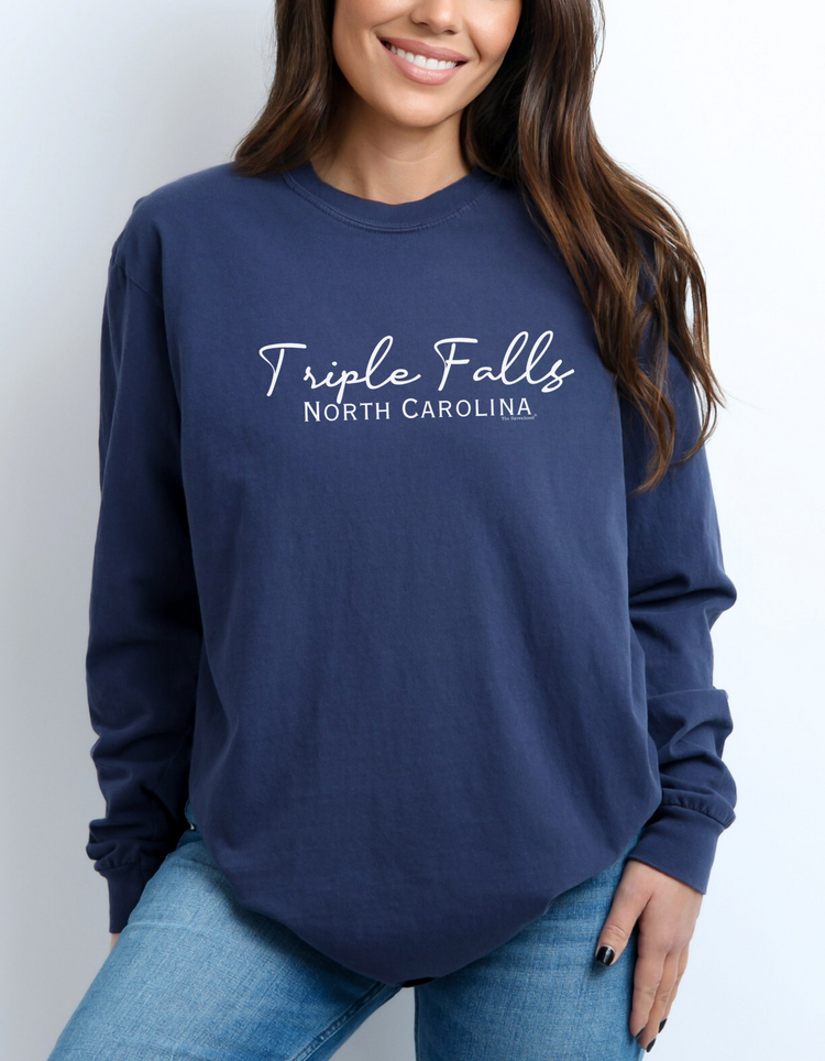 Triple Falls, North Carolina Ravenhood® Long Sleeve Premium Shirt