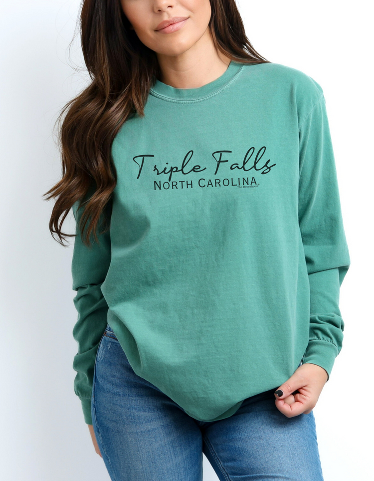 Triple Falls, North Carolina Ravenhood® Long Sleeve Premium Shirt