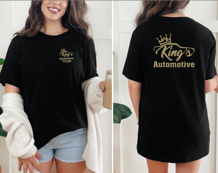 Kings Automotive - Premium T-Shirt Front & Back - TYLER