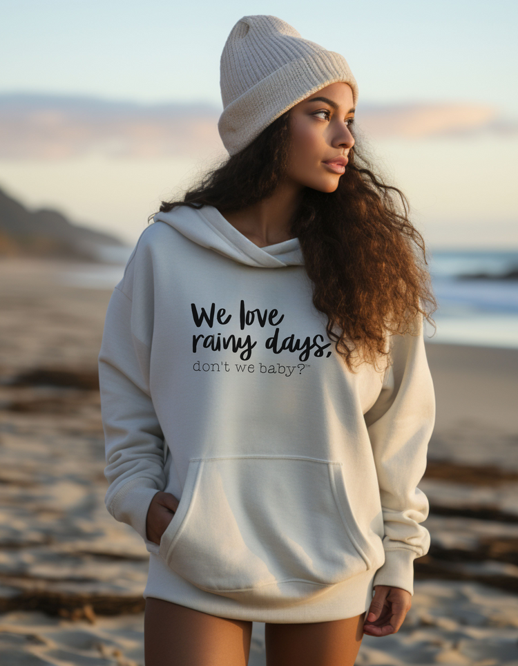 We love rainy days, don’t we baby?™ Premium Hoodie